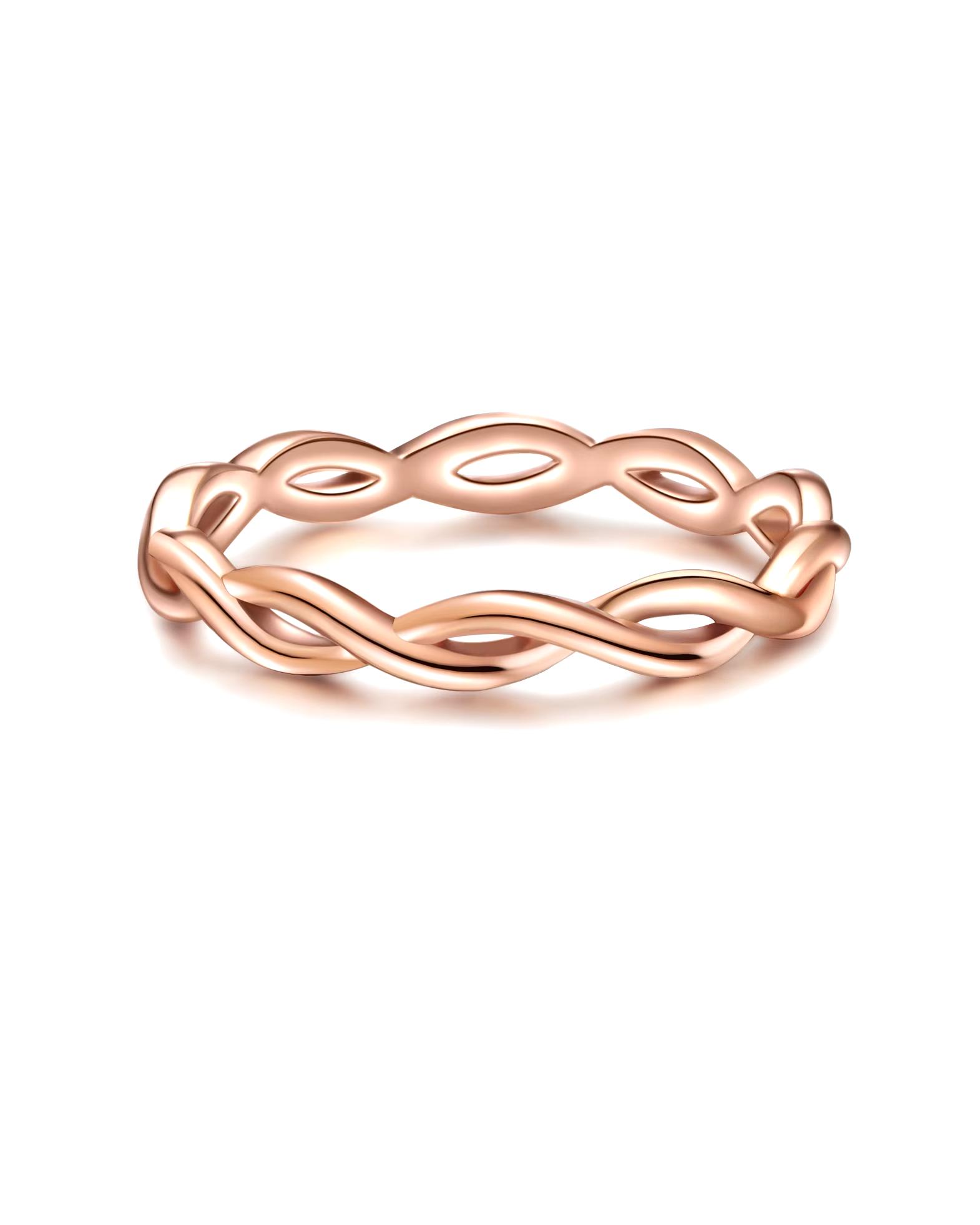 Glanzstücke München Highlights Munich Ring Ring Sterling Silver in Rose Gold
