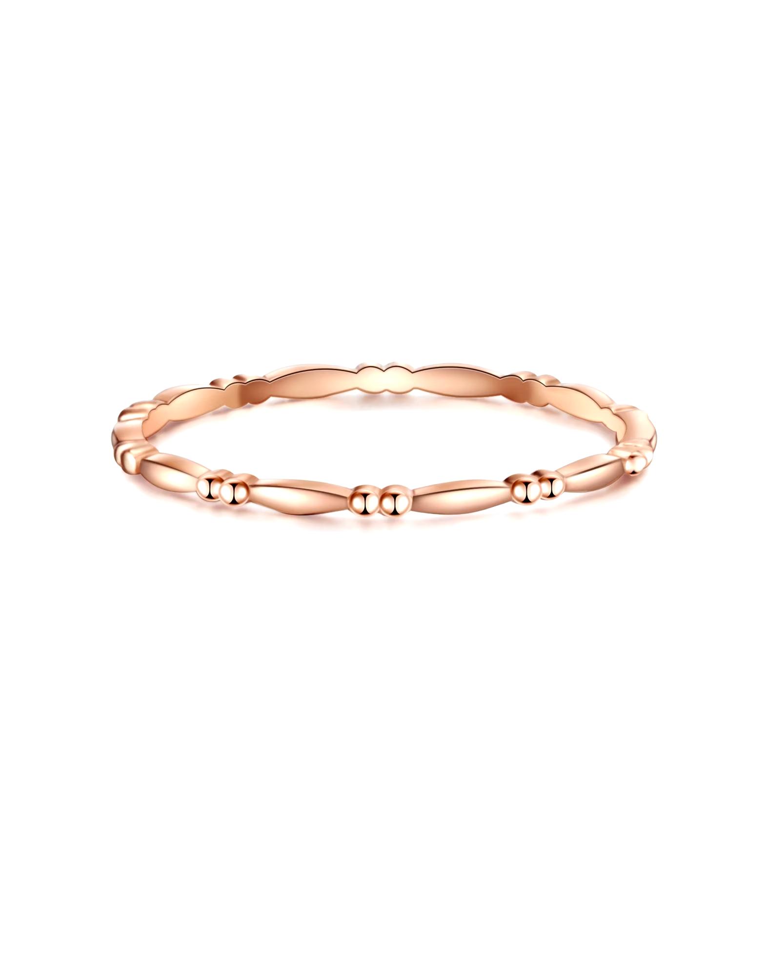 Glanzstücke München Highlights Munich Ring Ring Sterling Silver in Rose Gold