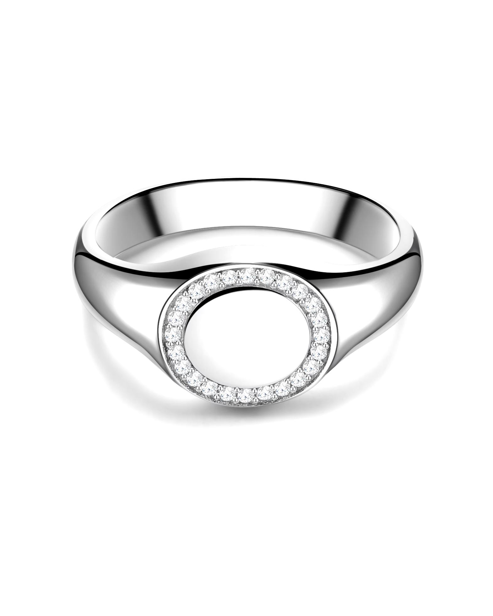 Glanzstücke München Highlights Munich Ring Ring Sterling Silver Zirconia in Silver