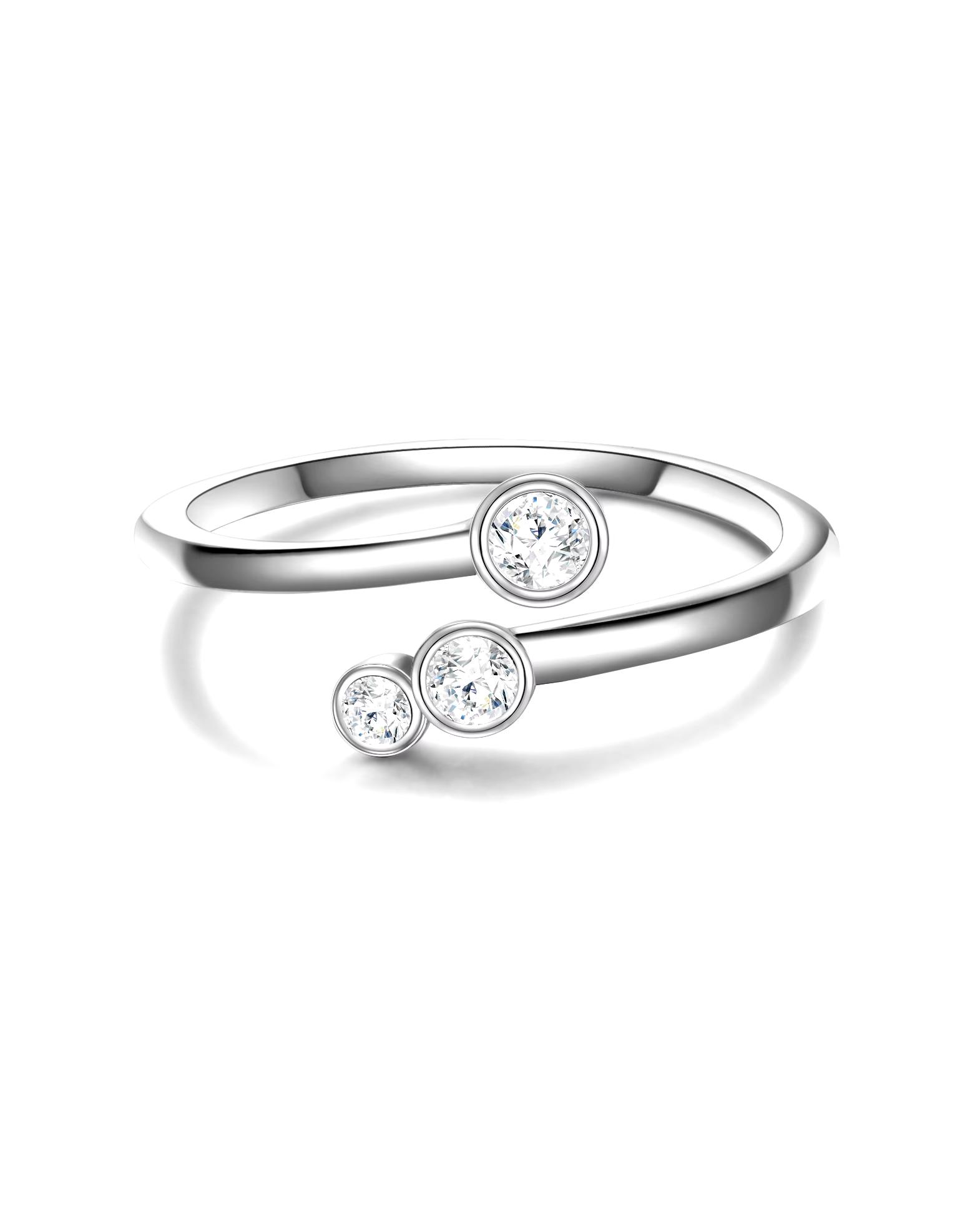 Glanzstücke München Highlights Munich Ring Ring Sterling Silver Zirconia in Silver
