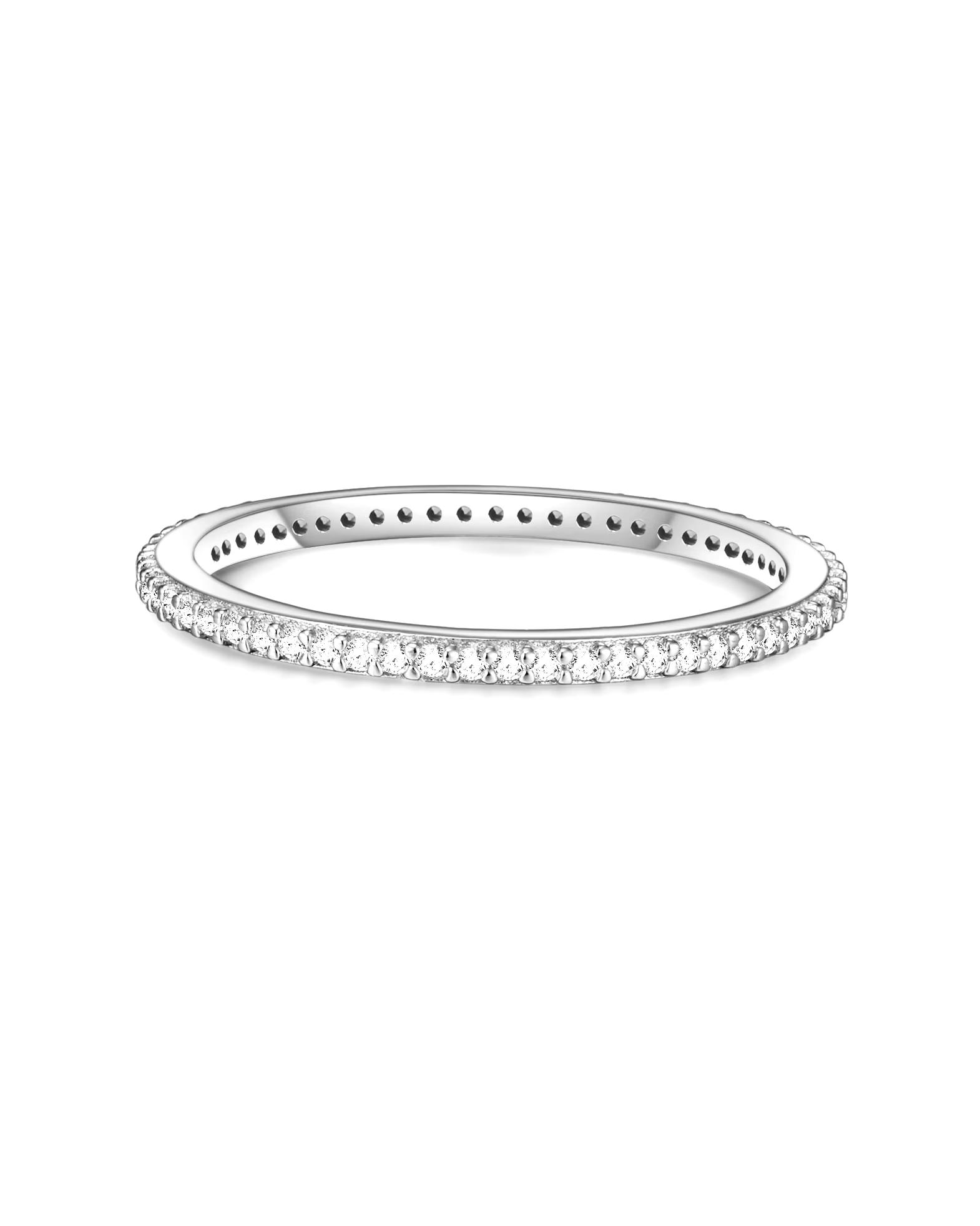 Glanzstücke München Highlights Munich Ring Ring Sterling Silver Zirconia in Silver