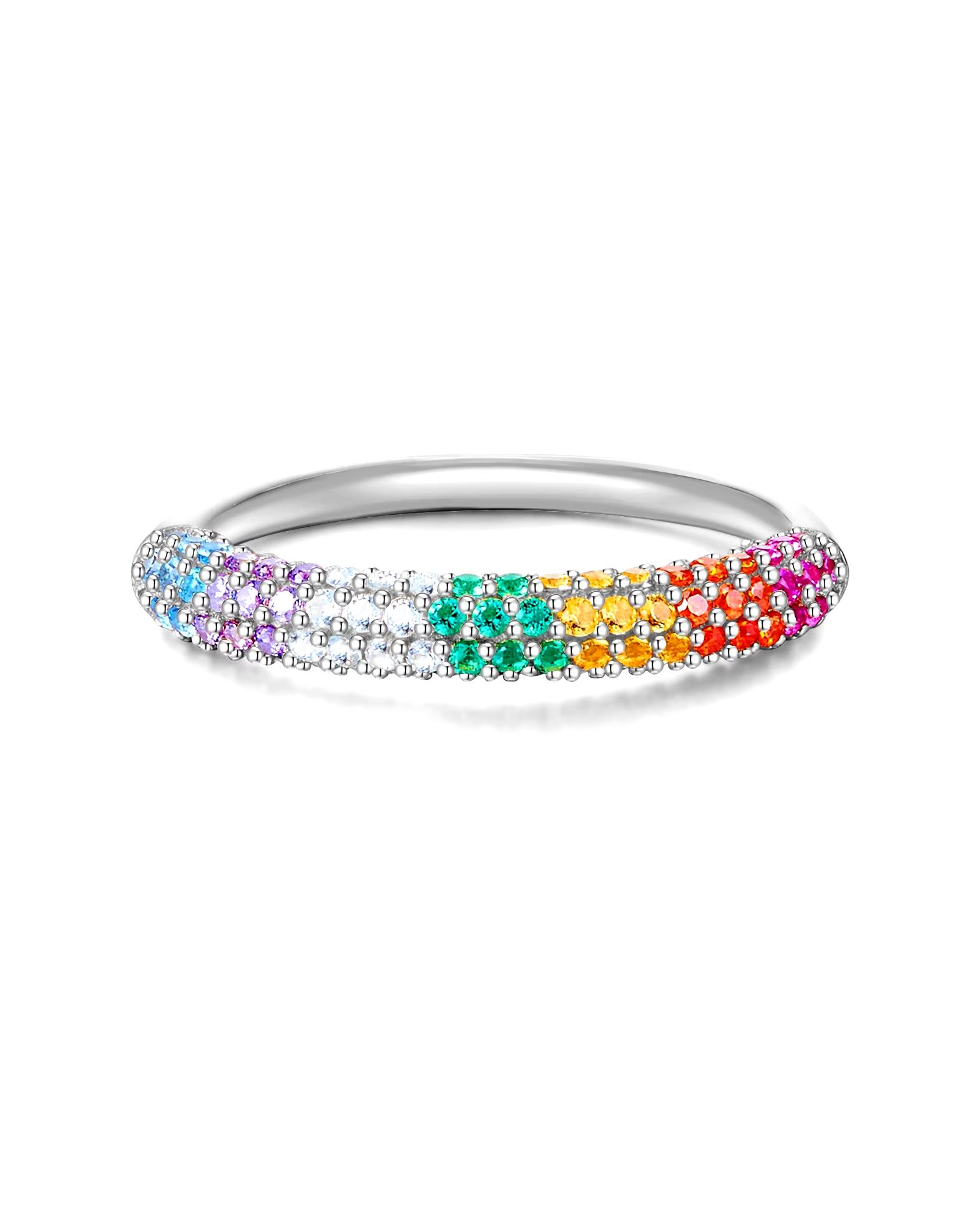 Glanzstücke München Highlights Munich Ring Ring Sterling Silver Zirconia in Silver