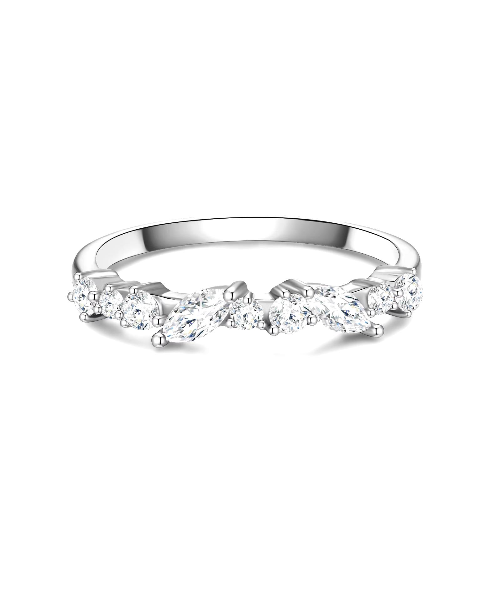 Glanzstücke München Highlights Munich Ring Ring Sterling Silver Zirconia in Silver