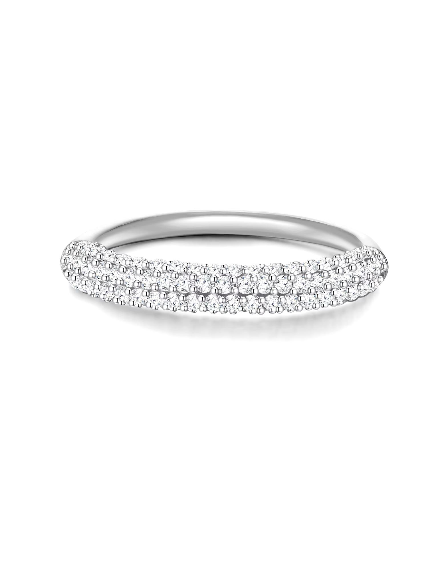 Glanzstücke München Highlights Munich Ring Ring Sterling Silver Zirconia in Silver