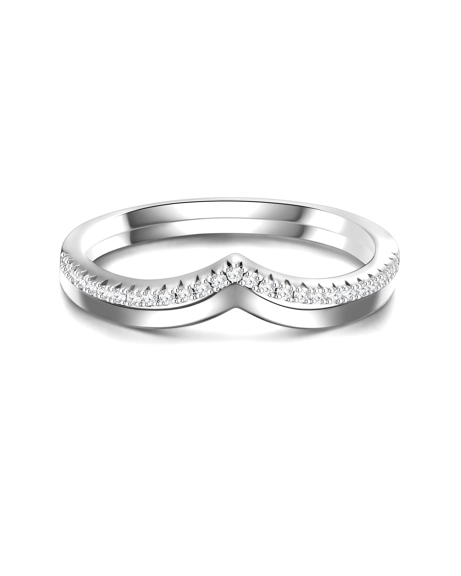 Glanzstücke München Highlights Munich Ring Ring Sterling Silver Zirconia in Silver