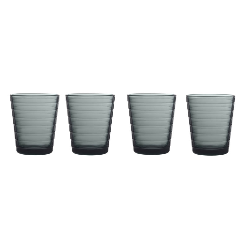 Glass - 220 ml - Grey - 4 pieces Aino Aalto Iittala