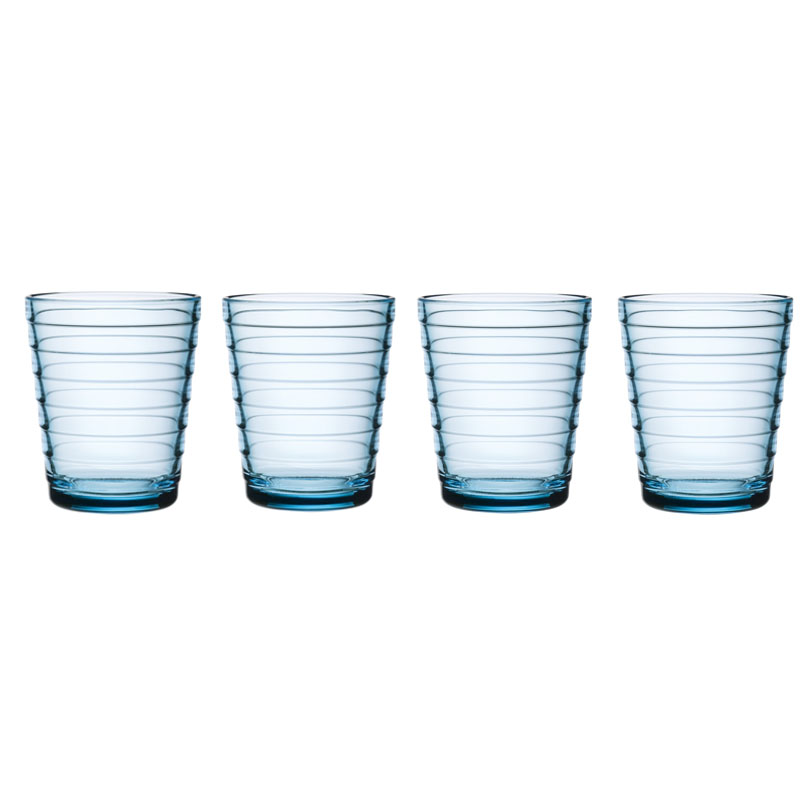 Glass - 220 ml - Light blue - 4 pieces Aino Aalto Iittala