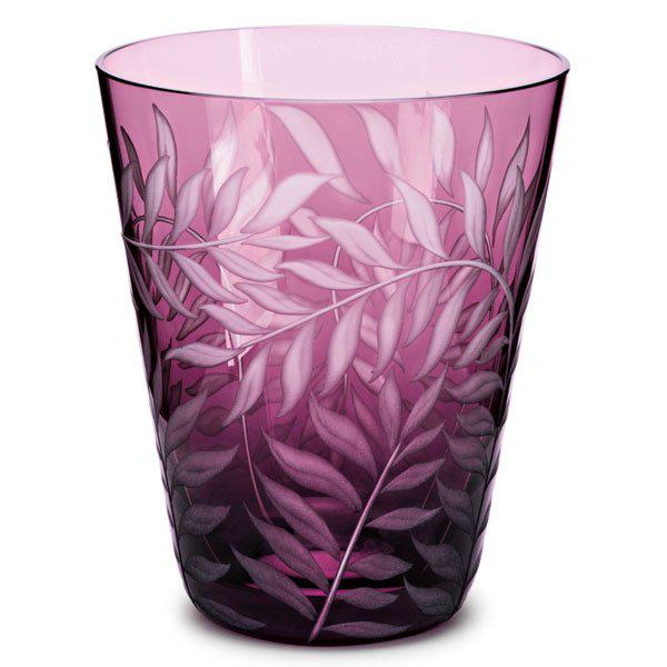 Glass Feuilles Leaves Amethyst (10.7cm) from Theresienthal