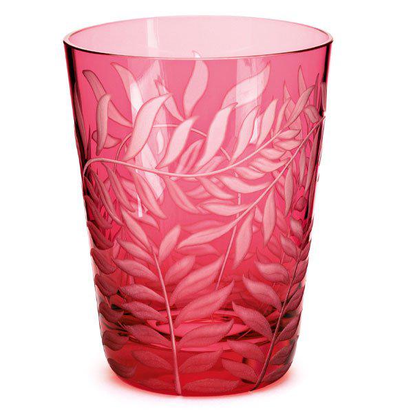 Glass Feuilles Leaves Ruby Red (10.7cm) from Theresienthal