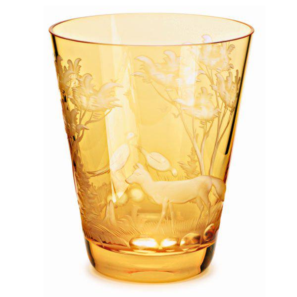 Glass Schliersee Fox and Pheasant Mandarin (10.7cm) from Theresienthal