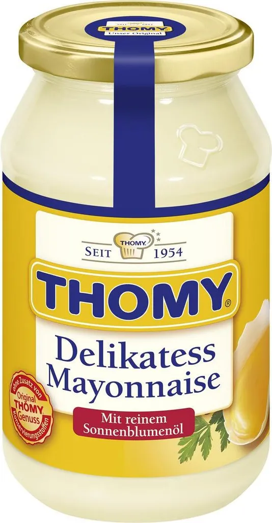 Nestlé Glass Thomy - Delicatess Mayonnaise - 500ml (Yellow)