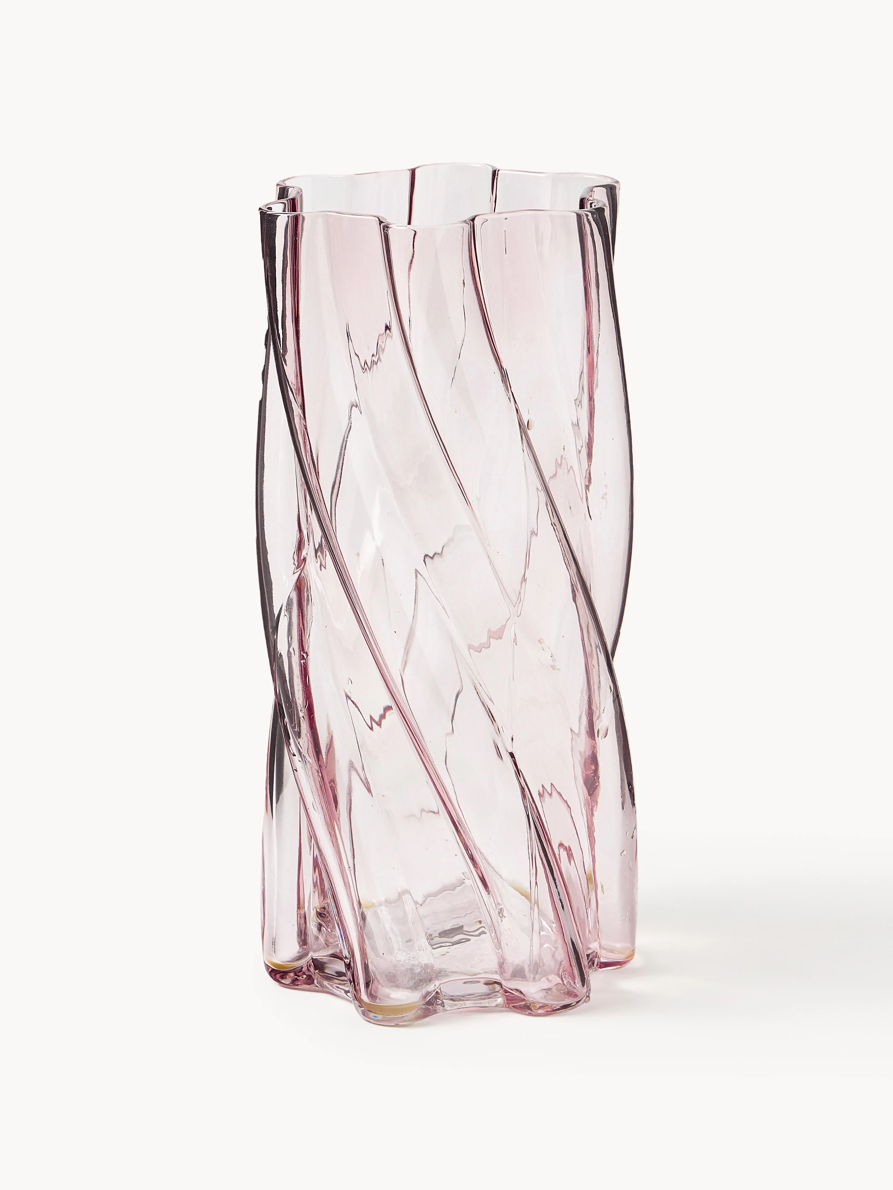 &k Amsterdam Glass vase Marshmallow, H 25 cm
