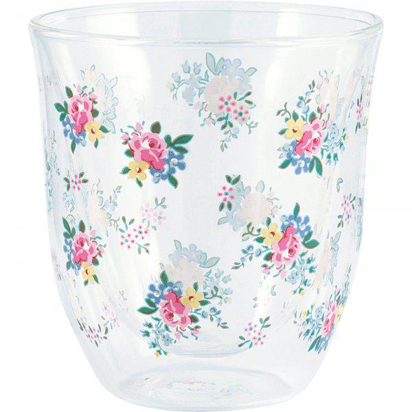 Augusta White glass mug from Greengate