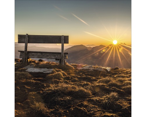 Pure Living Glass picture Bench & Horizon 20x20 cm GLA1866
