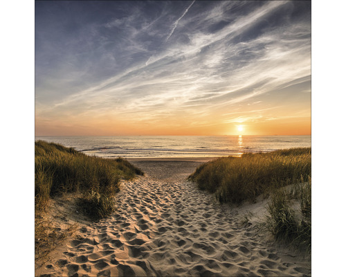 Pure Living Glass picture Path to the Beach 20x20 cm GLA2137