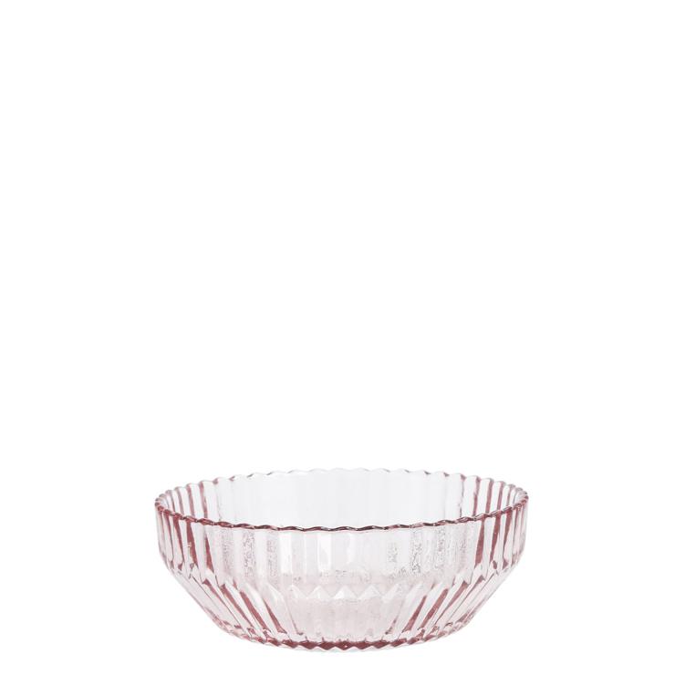 United Tables Glass bowl: Archie pink, contents: 670 ml, D: 160 mm, H: 63 mm