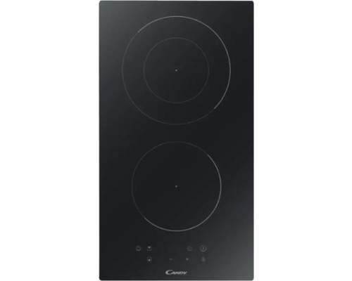 Glass ceramic hob frameless Candy 30 x 52 cm 2 cooking zones CEHDD30TCT/1