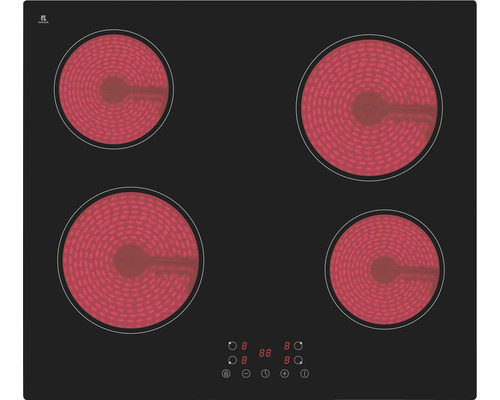 Glass ceramic hob frameless PKM 59 x 52 cm 4 cooking zones KF4 G