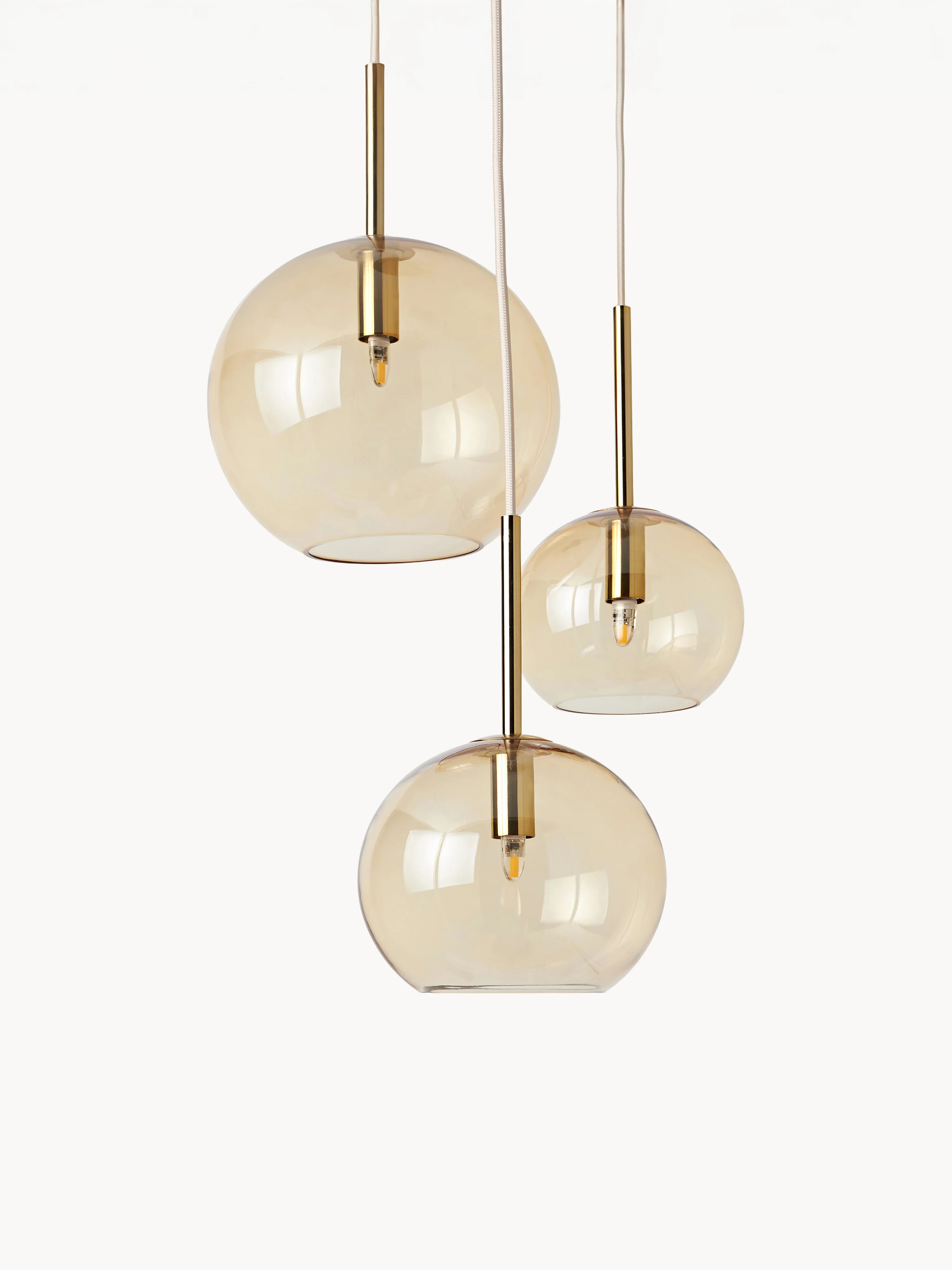 Westwing Collection Raquel glass globe pendant lamp