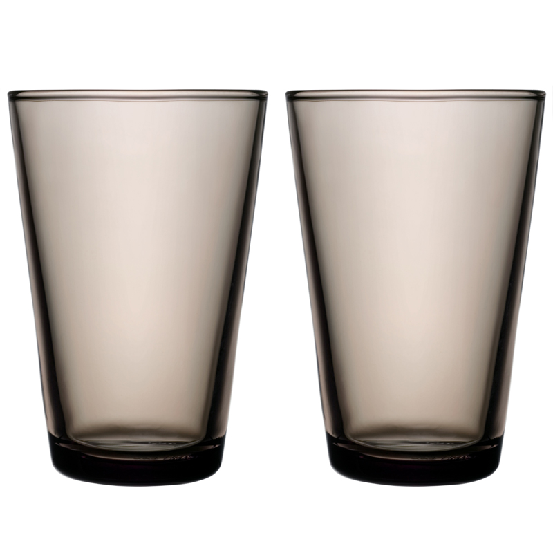 Glass - 400 ml - Sand - 2 pieces Kartio Iittala