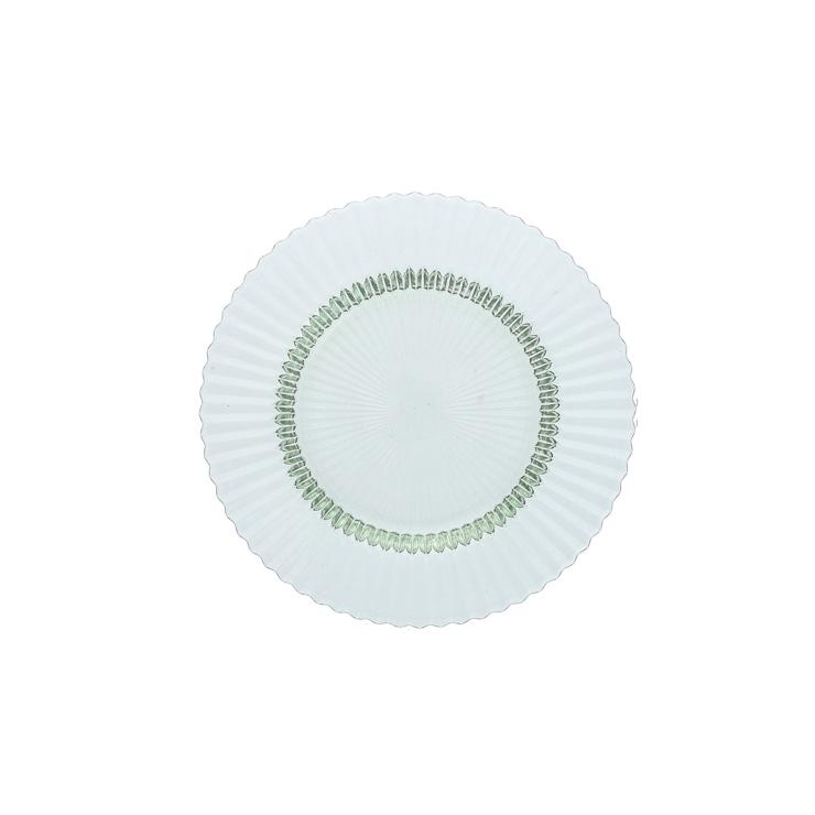 United Tables Flat glass plate 21.5 cm: Archie sage green, D: 215 mm, H: 21 mm