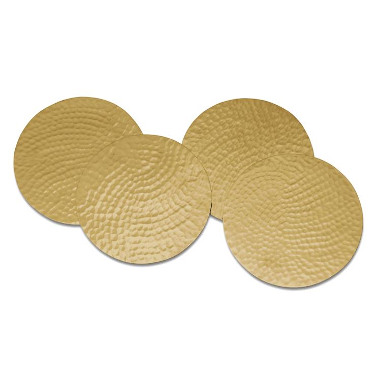 classic-collection Glasuntersetzer Hammered Ø10Cm 4-Pack