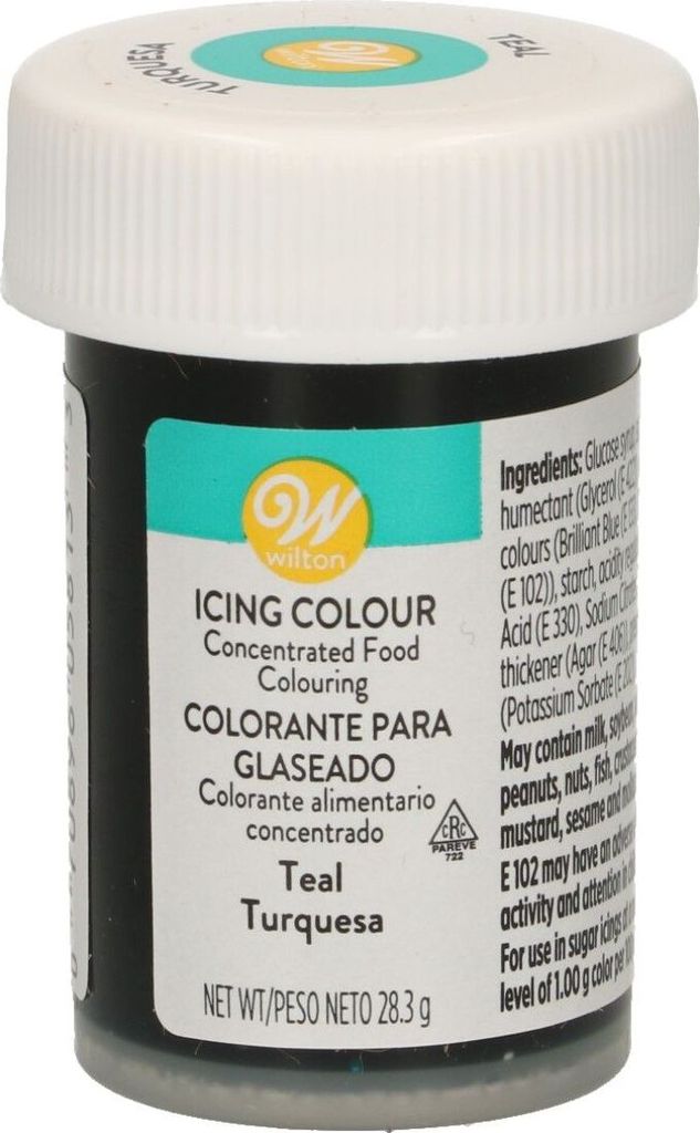 Wilton Glaze color, Icing Color Teal 28 g