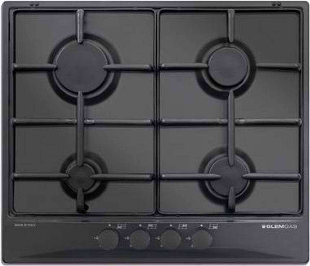 Glem Gas GT64NC Cooktop Black Built-in 60 cm 4 Burners
