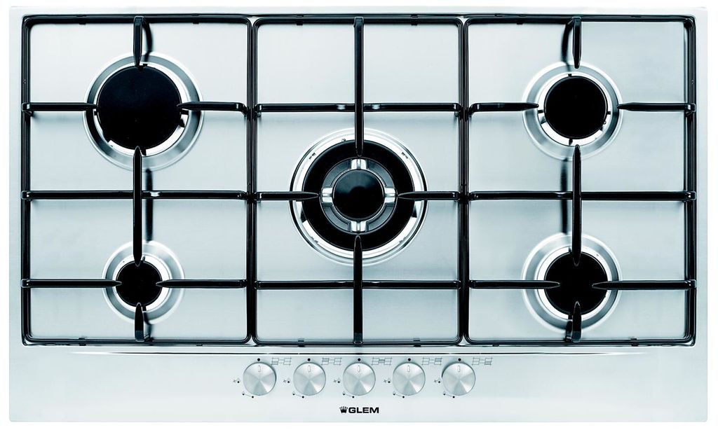 Glem Gas GT955IX Cooktop Stainless Steel Integrated 90 cm 5 Burners