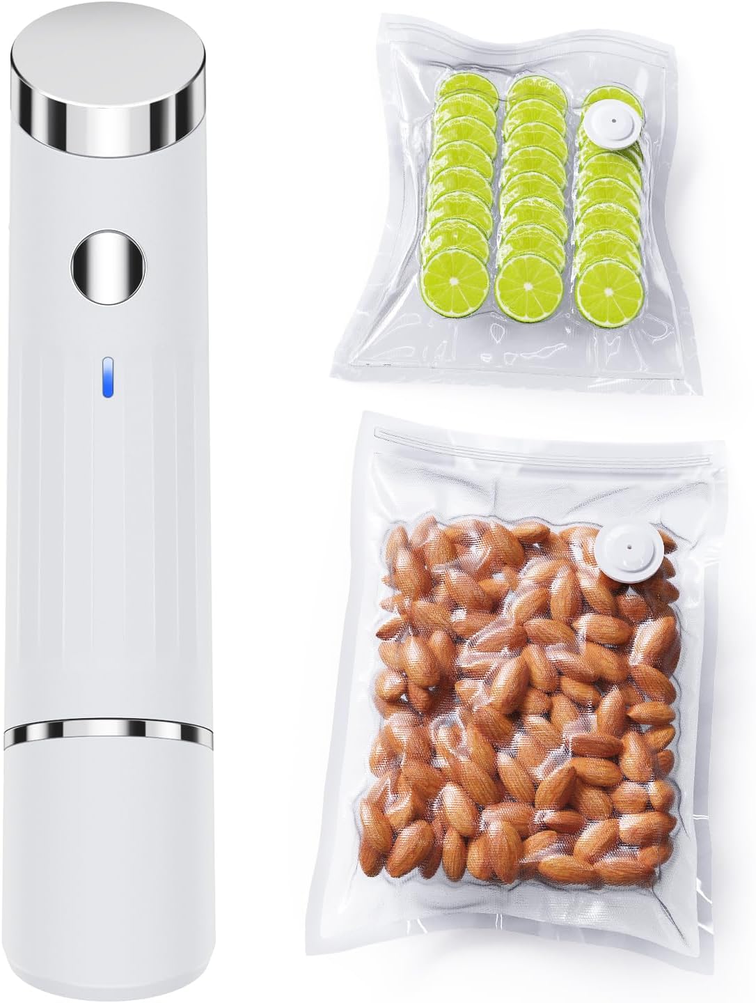 FNITAER Handy Vacuum Sealer - Vacuum Sealer for Continuous Working at High Speed, Compact Food Sealer with 20 Vacuum Sealer Bags