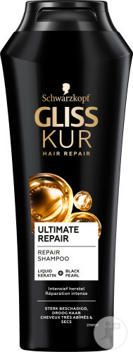 Schwarzkopf Gliss Kur Ultimate Repair Shampoo Severely Damaged Hair Dry Bottle 250ml