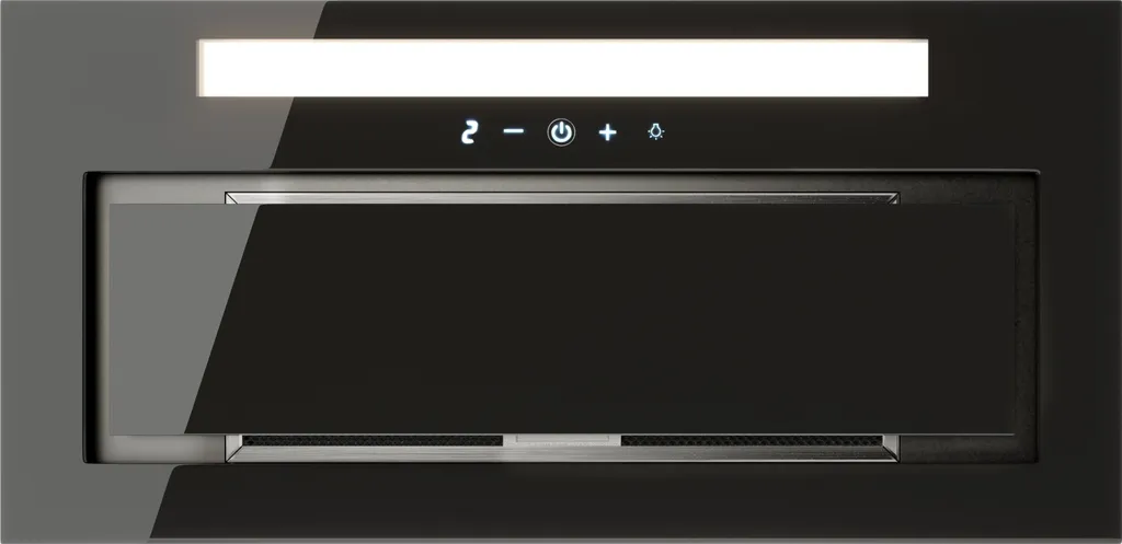 Globalo Loteo 60.4 Plus Black Cover | Extractor hood with filter | Built-in extractor hood | Fan unit