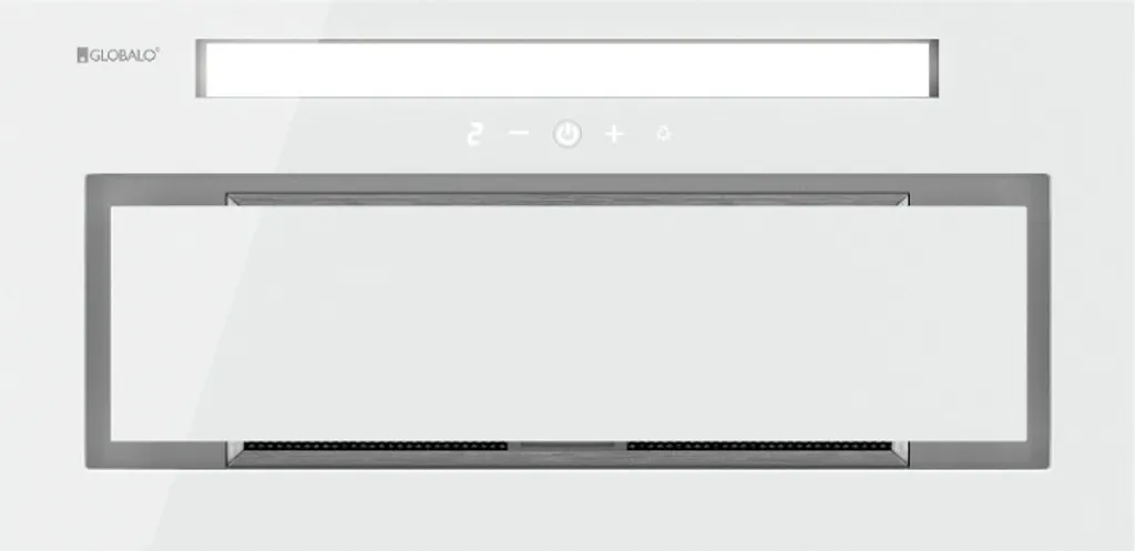 Globalo Silentio 60.2 White Canopy Extractor Hood with Filter | Under-Cabinet Hood, Built-in Extractor Hood, Fan Unit