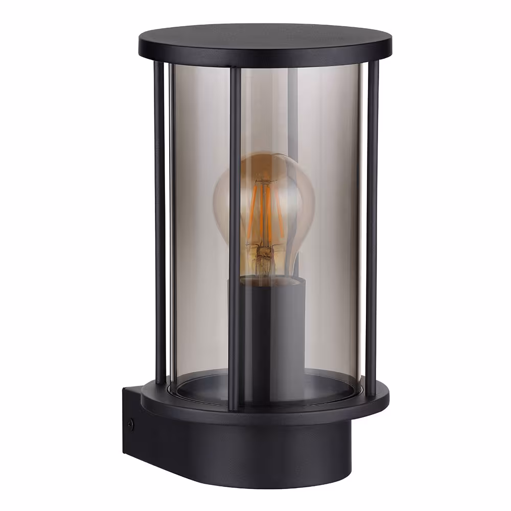 Globo Lighting Outdoor Wall Light Gracey Stainless Steel Black Grey
