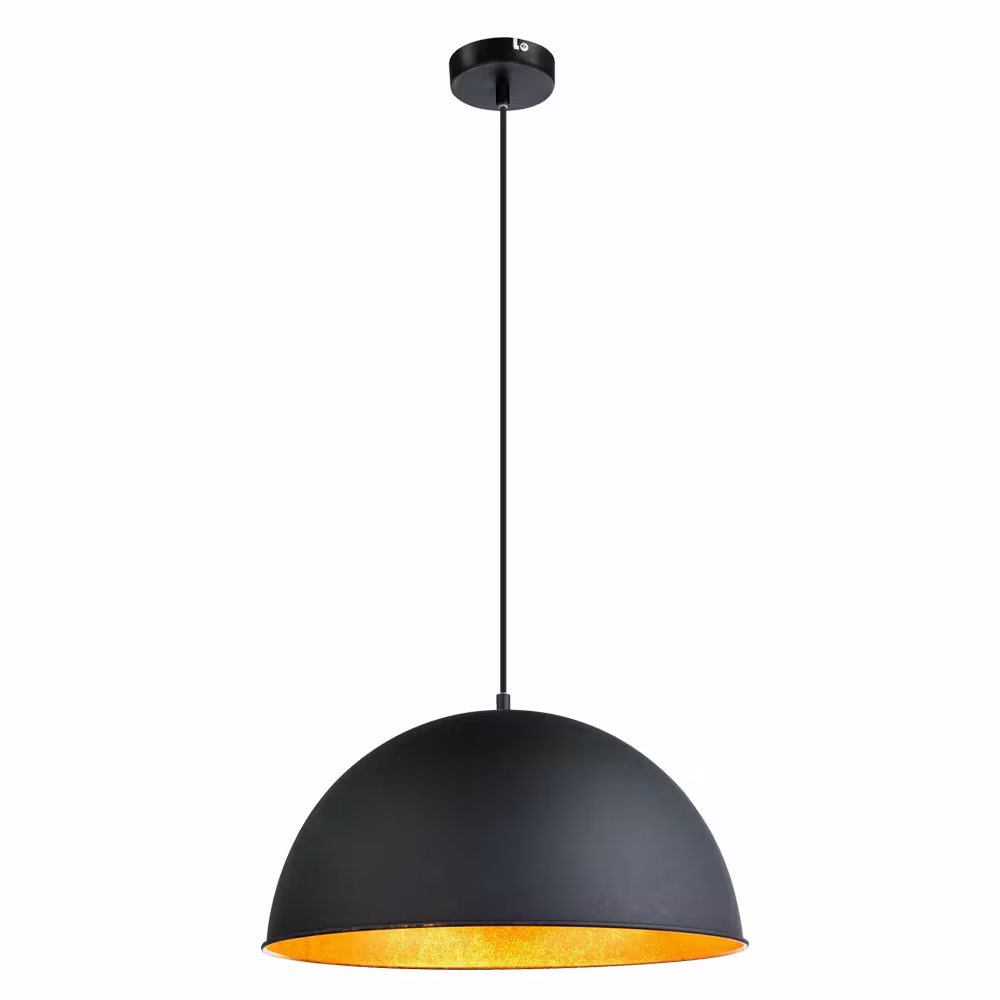 Globo Lighting Pendant Light Metal Black Gold