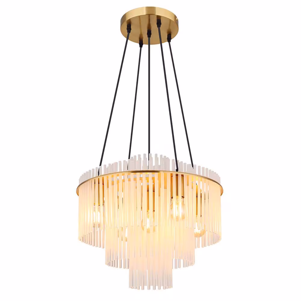 Globo Lighting Chandelier Gorley Metal Gold