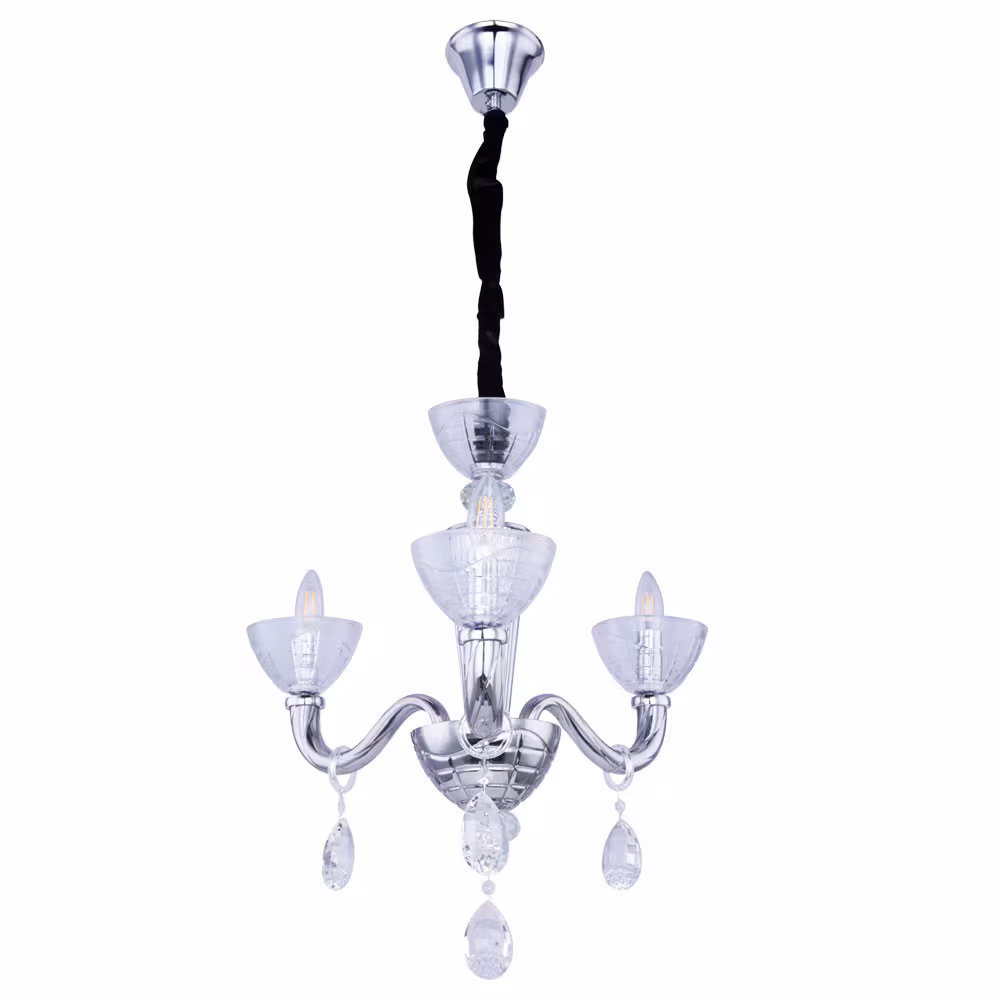 Globo Lighting Helen Silver Chrome Chandelier