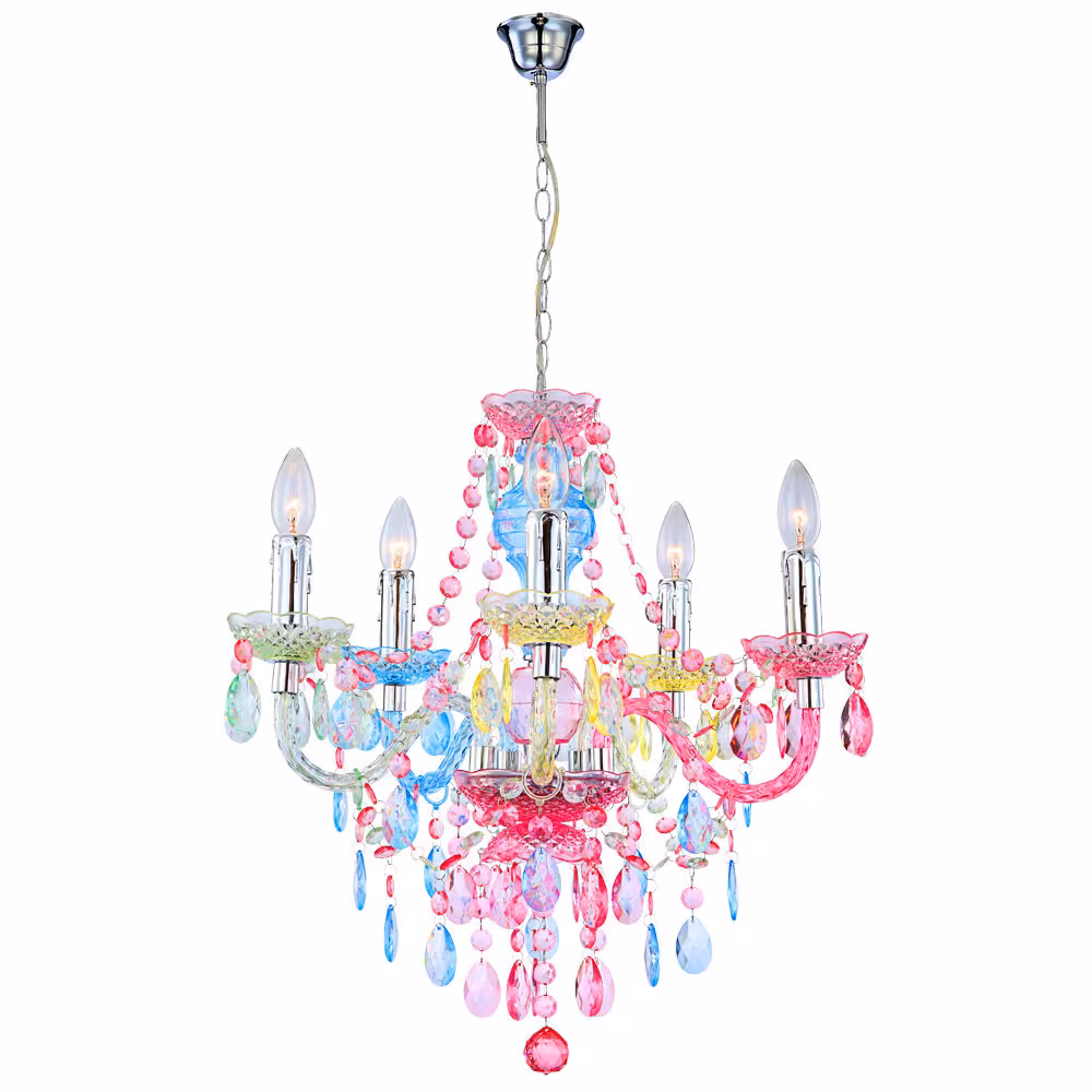 Globo Lighting CHANDELIER Metal Acrylic Multicolored