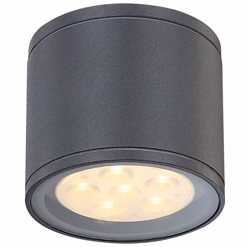Globo Lighting LED Outdoor Ceiling Light Aluminum Grey