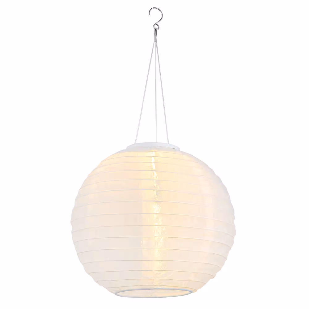 Globo Lighting LED Outdoor Pendant Light Lantern White
