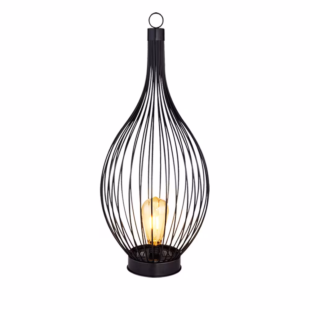 Globo Lighting LED Outdoor Light Metal Black Amber Warm White