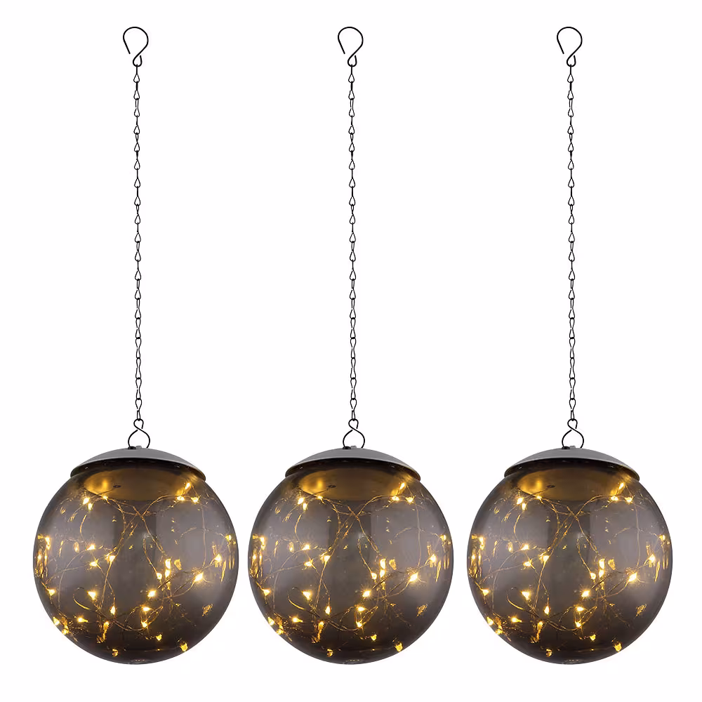 Globo Lighting LED Outdoor Light Smoke Grey 2-Pack