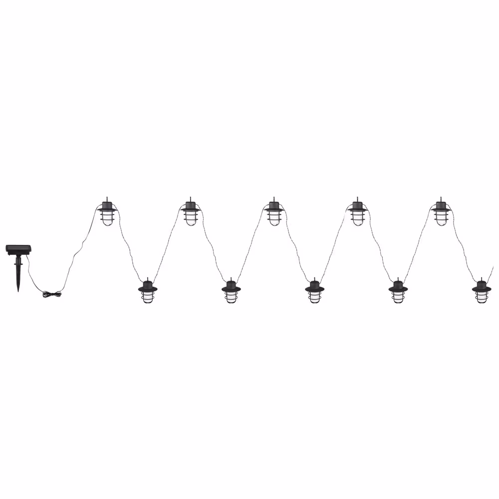 Globo Lighting LED Outdoor Light Solar String Lights Black