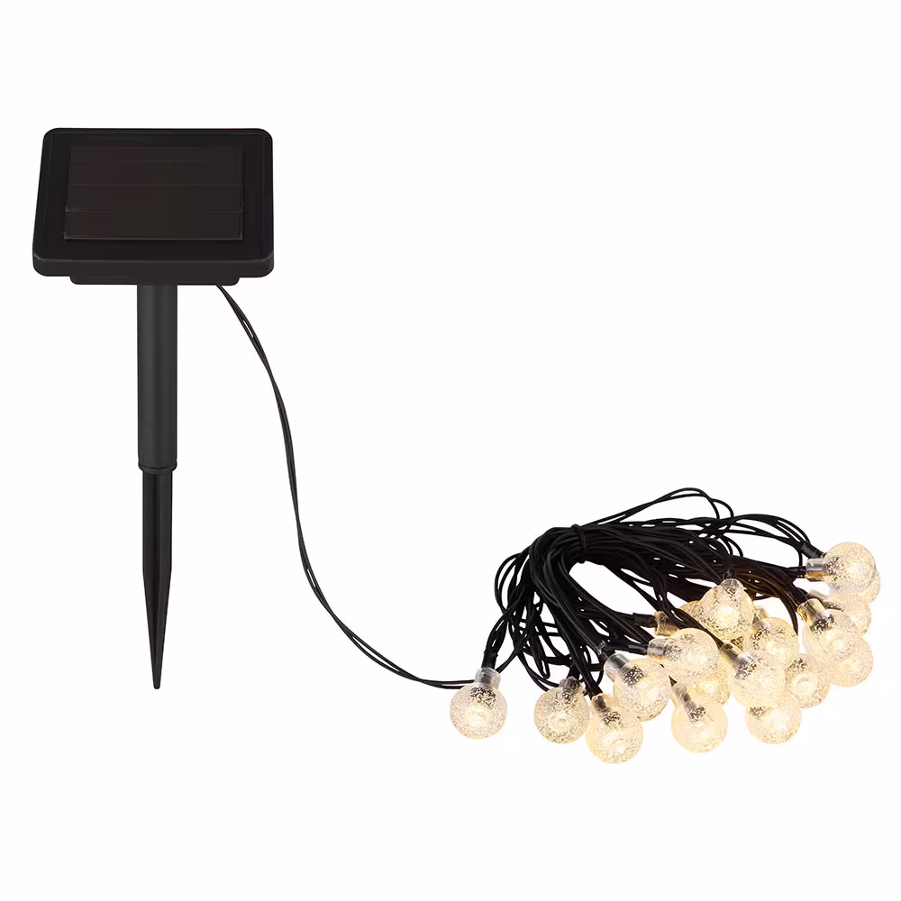 Globo Lighting LED Outdoor Light Solar String Lights Black