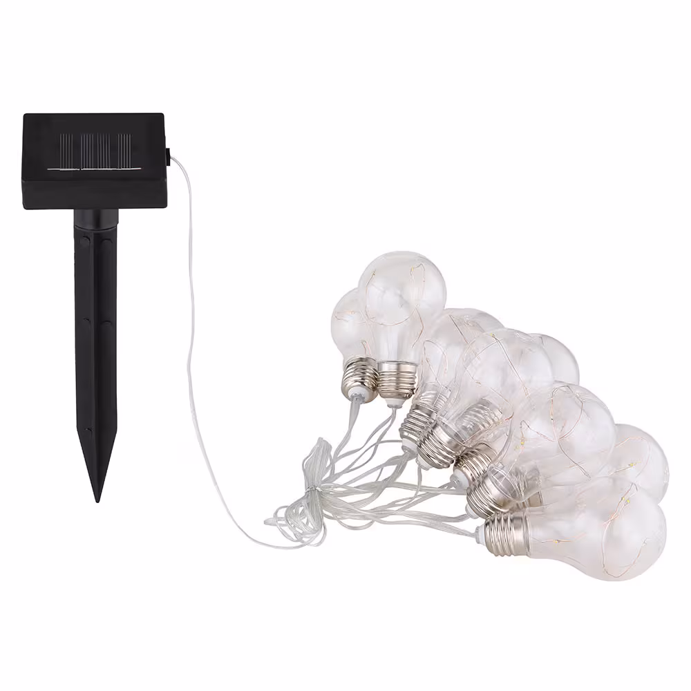 Globo Lighting LED Outdoor Light Solar String Lights Silver