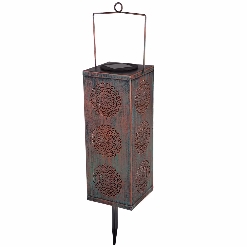 Globo Lighting LED Outdoor Light Solar Light Green Rust