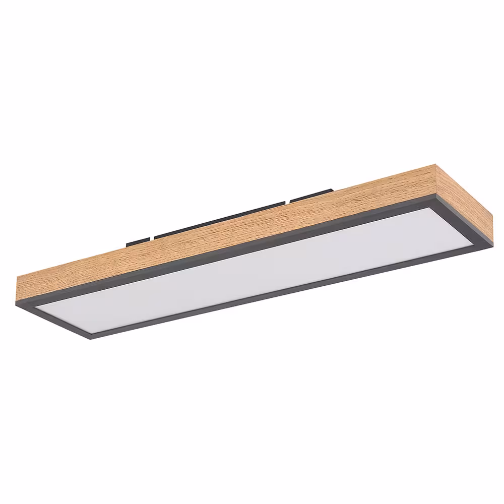 Globo Lighting LED Ceiling Light Wood Look Brown