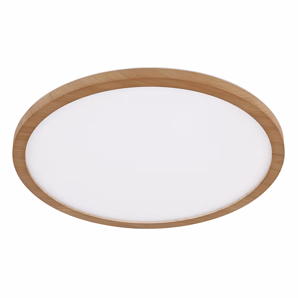 Globo Lighting LED Ceiling Light Wood Look Brown