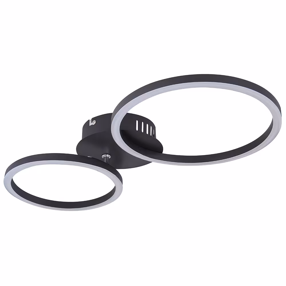 Globo Lighting LED Ceiling Light Ring Design Black