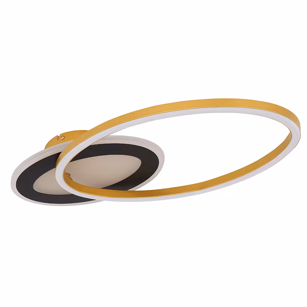 Globo Lighting LED Ceiling Light SILLA I Black Gold